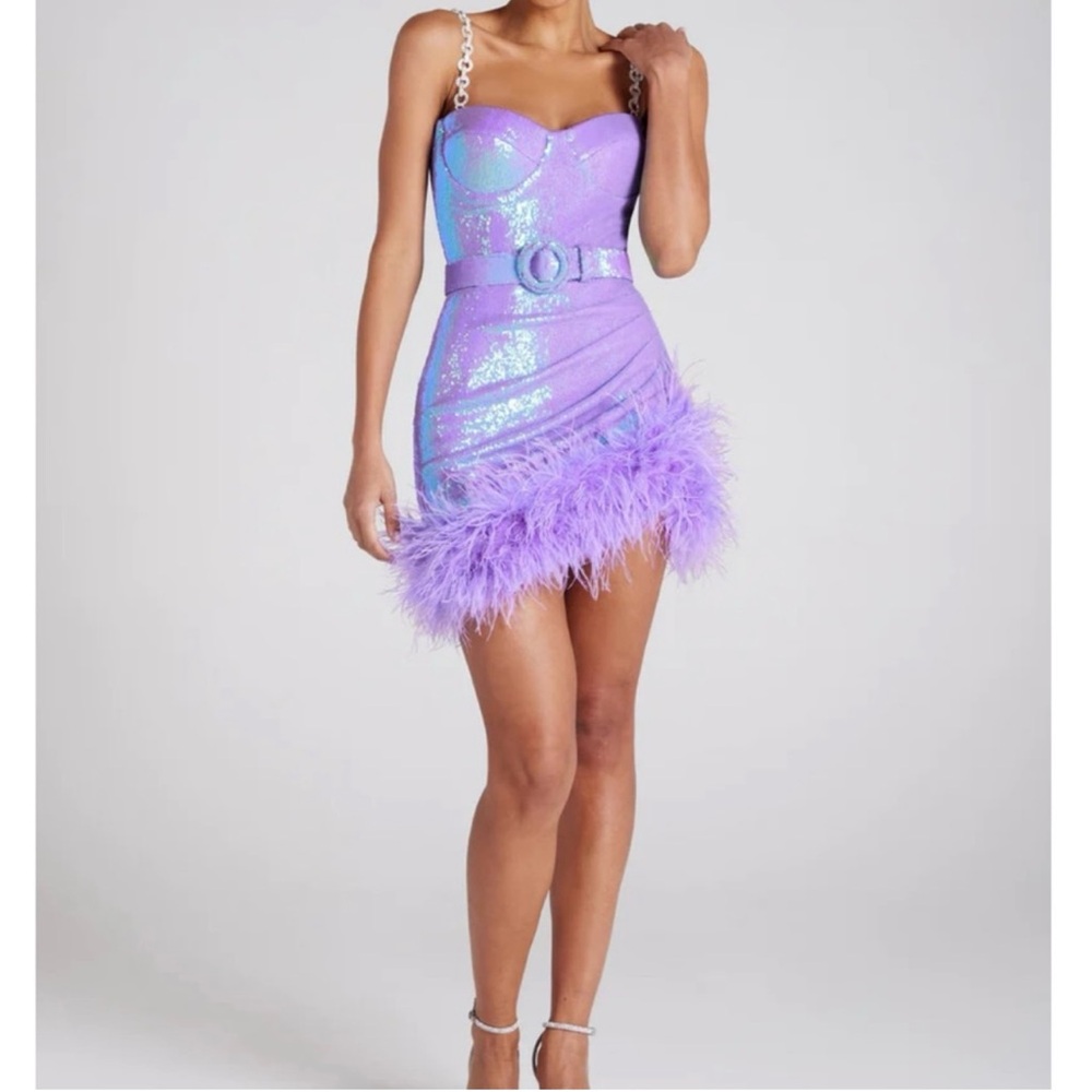 Nadine Merabi, Fifi purple dress - Picture 2 of 7